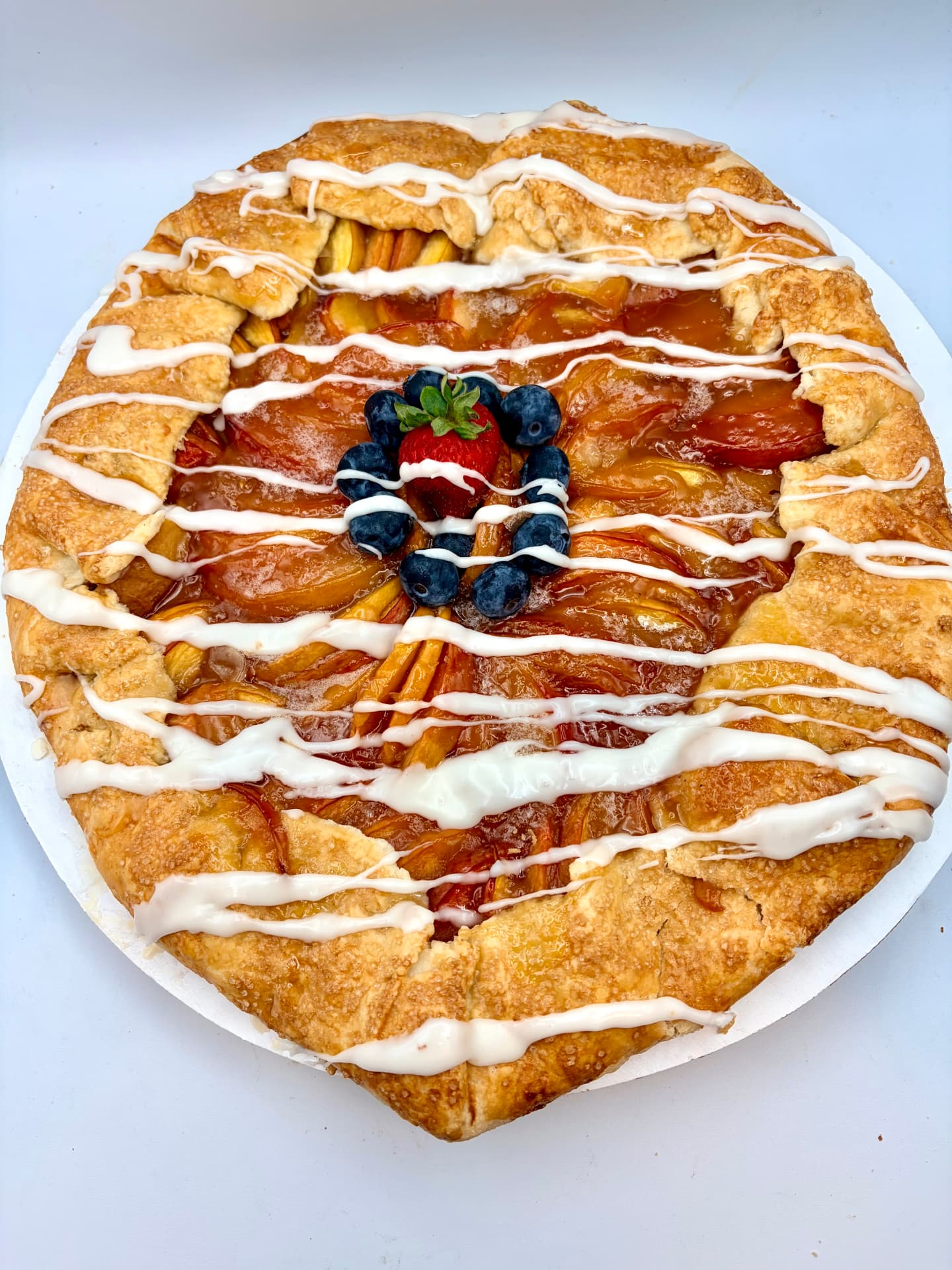 Peach and Strawberry Galette